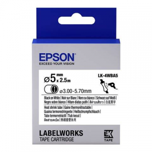 Epson Labelworks 5mm LK-4WBA5 Θερμοσυστελλόμενο Καλωδίων